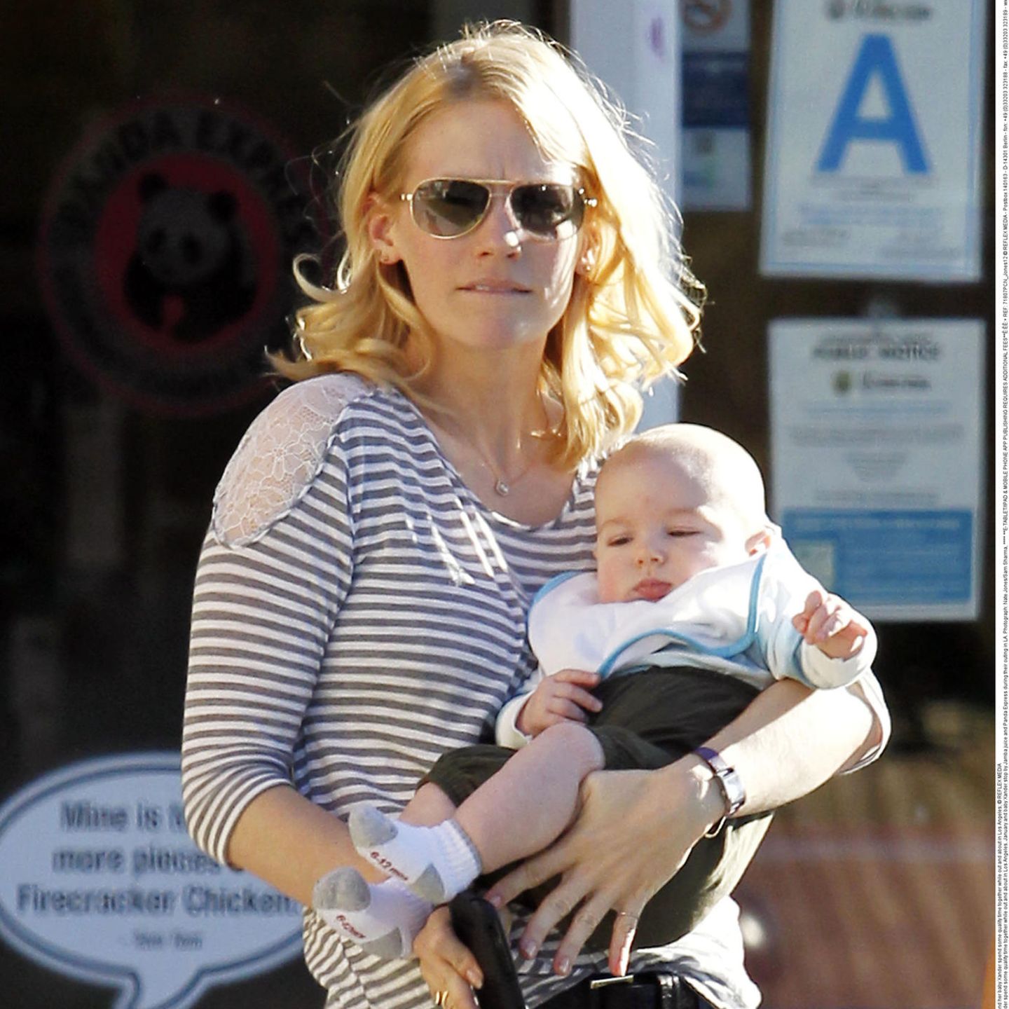 January Jones: Das ist ihr kleiner Sohn Xander