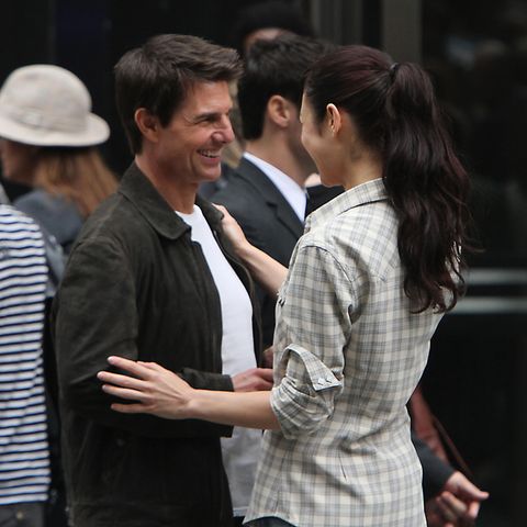 Tom Cruise und Olga Kurylenko wirkten am Set sehr vertraut.