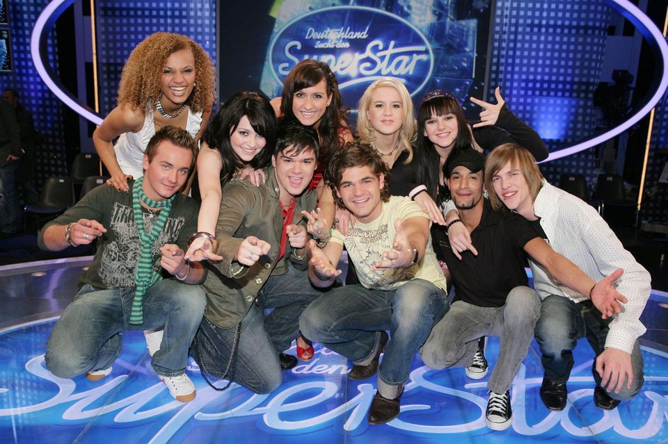 Diese zehn haben sich für die Mottoshows qualifiziert (v.li.): Martin Stosch, Francisca Urio, Julia Falke, Jonathan Enns, Laura…