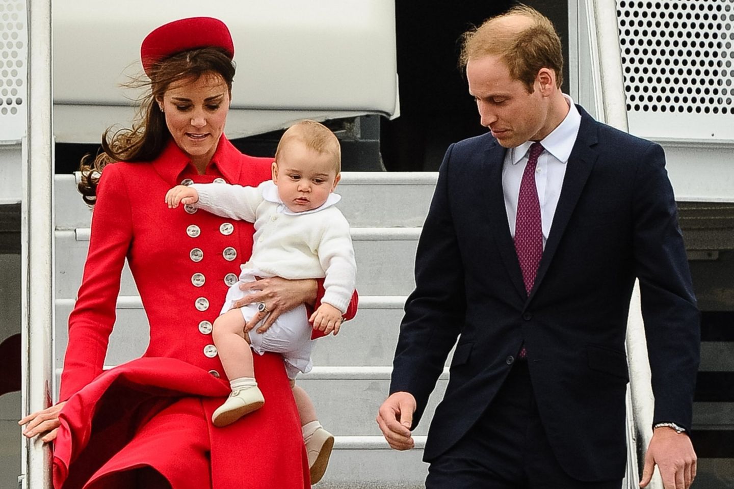 Herzogin Catherine, Baby George und Prinz William
