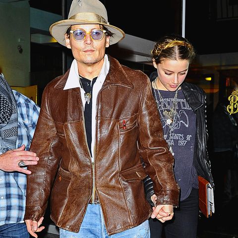 Johnny Depp und seine Verlobte Amber Heard