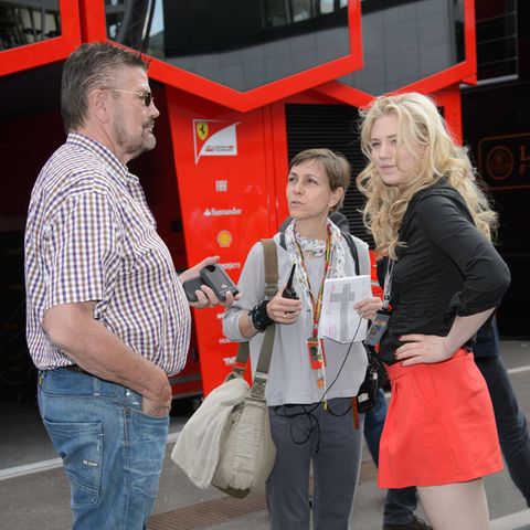 Hier wird geschwiegen: Günther Klum und Larissa Marolt