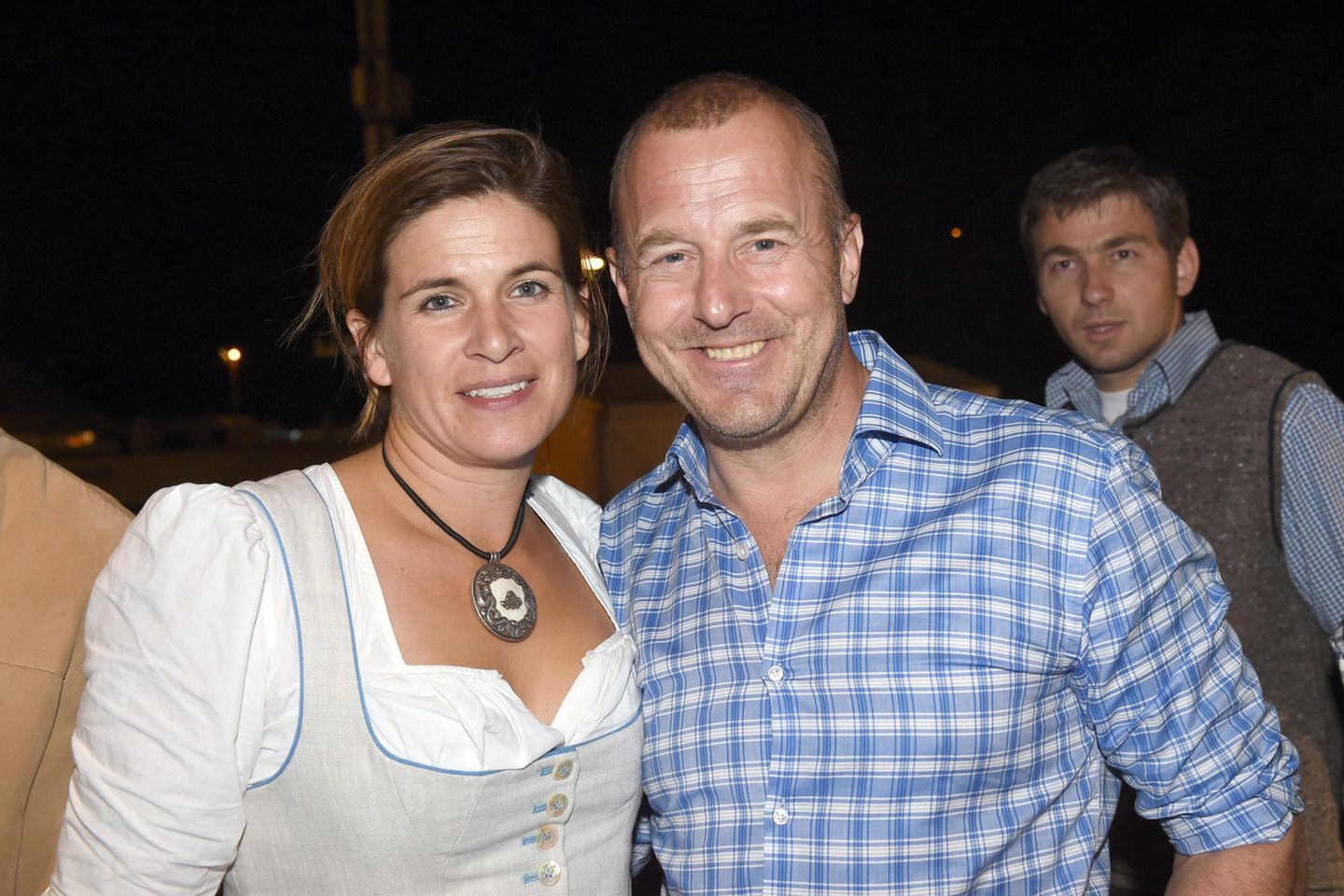 Schauspieler Heino Ferch mit Ehefrau Marie-Jeanette auf dem Oktoberfest