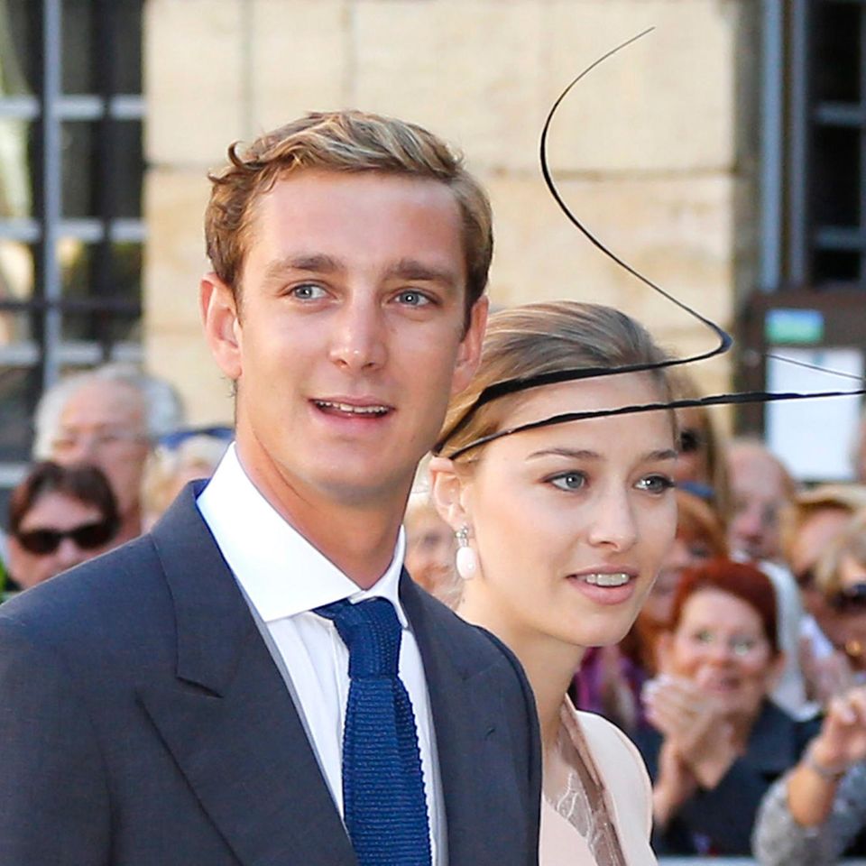 FILE - Monaco's Pierre Casiraghi (L) and girlfriend Beatrice Borromeo arrive for the religious wedding ceremony of Prince Felix…