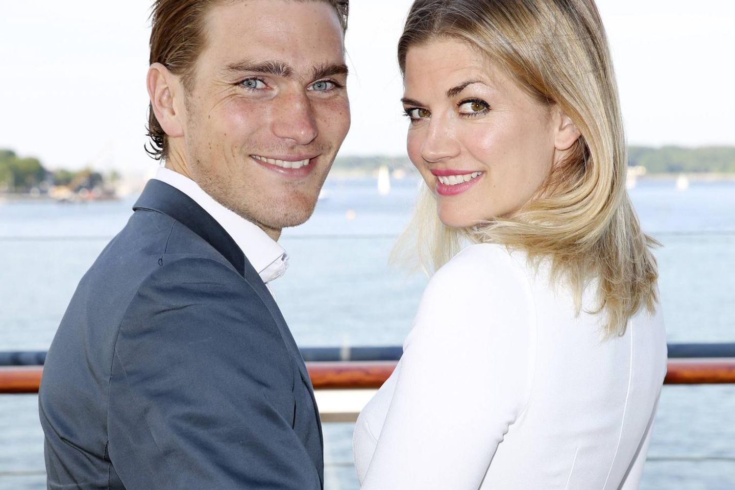 Nina Bott (38) mit Freund Benjamin (28).