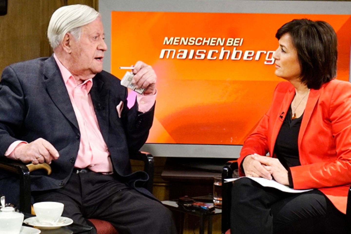 Helmut Schmidt bei Maischberger: "96 ist lästig"