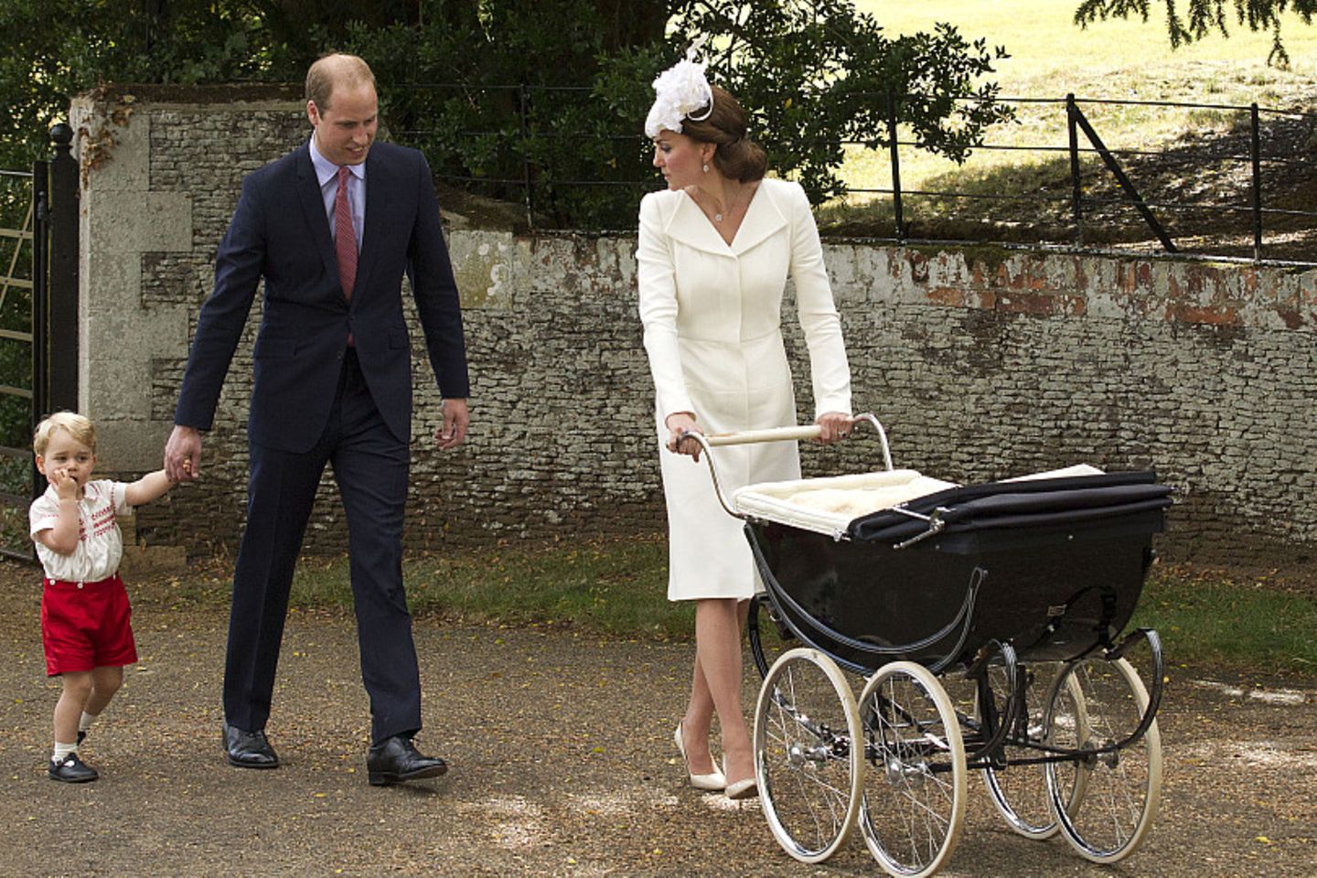 Prinz William und Herzogin Catherine feiern die Taufe von Prinzessin Charlotte.