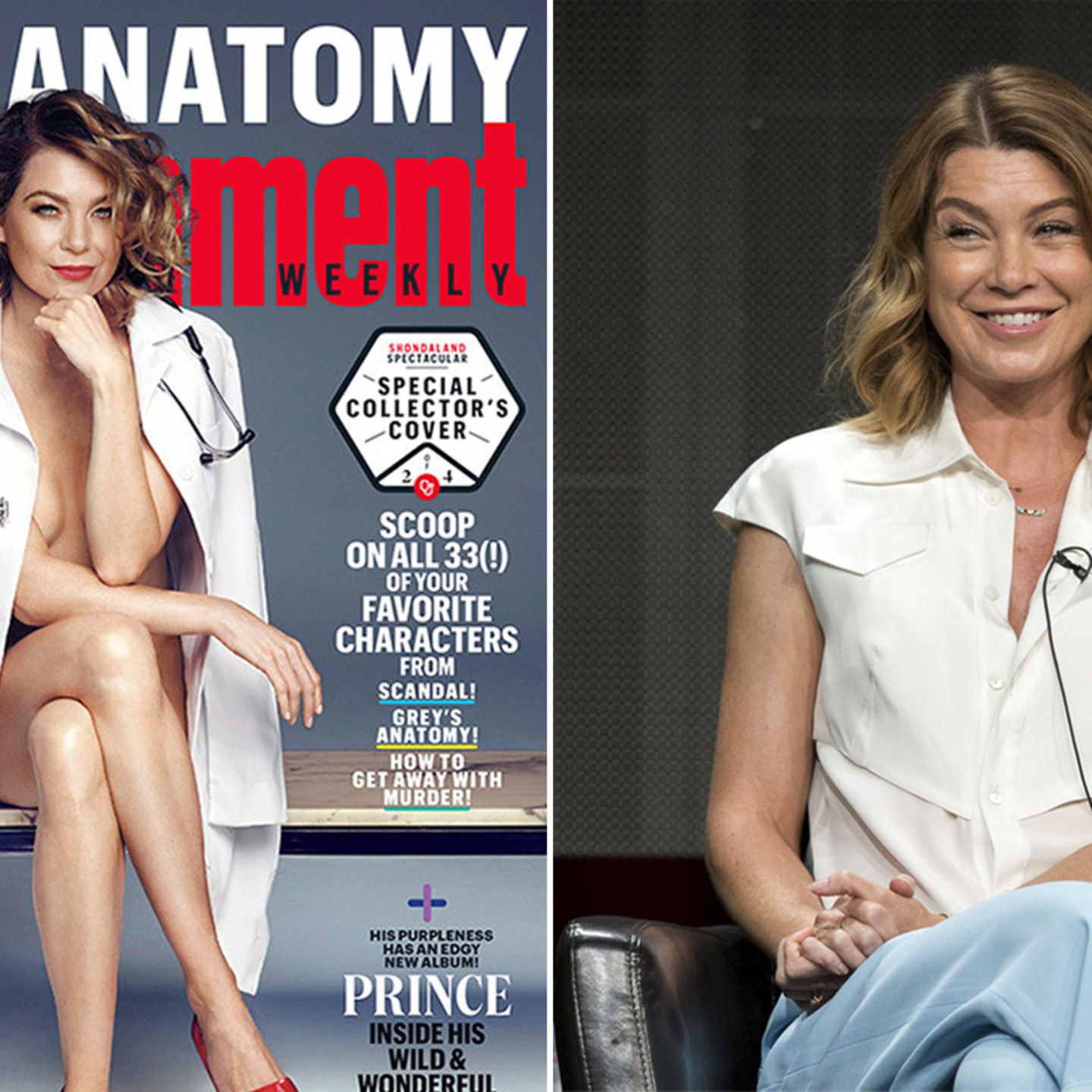 Ellen Pompeo (fast) nackt auf Magazin-Cover