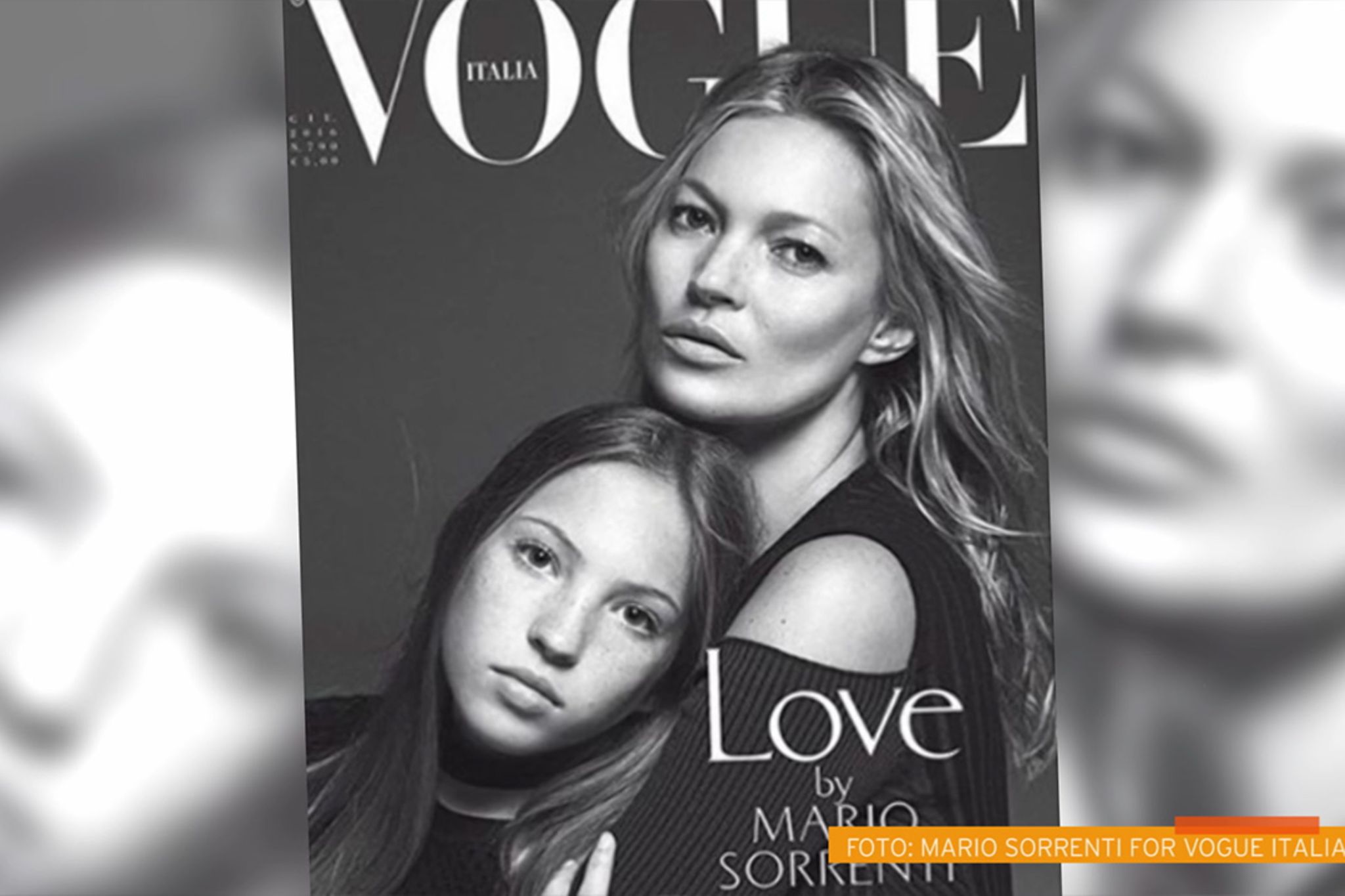 Kate Moss Und Ihre Tochter Lila Grace Sind Auf Dem Cover Der