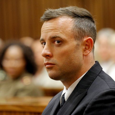 FILE PHOTO: Former Paralympian Oscar Pistorius appears for sentencing for the murder of Reeva Steenkamp at the Pretoria High Co…