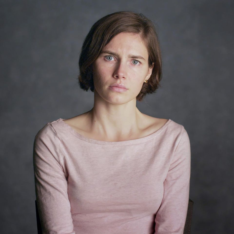This image released by Netflix shows Amanda Knox in a scene from her self-titled documentary, premiering Friday, Sept. 30 on Ne…