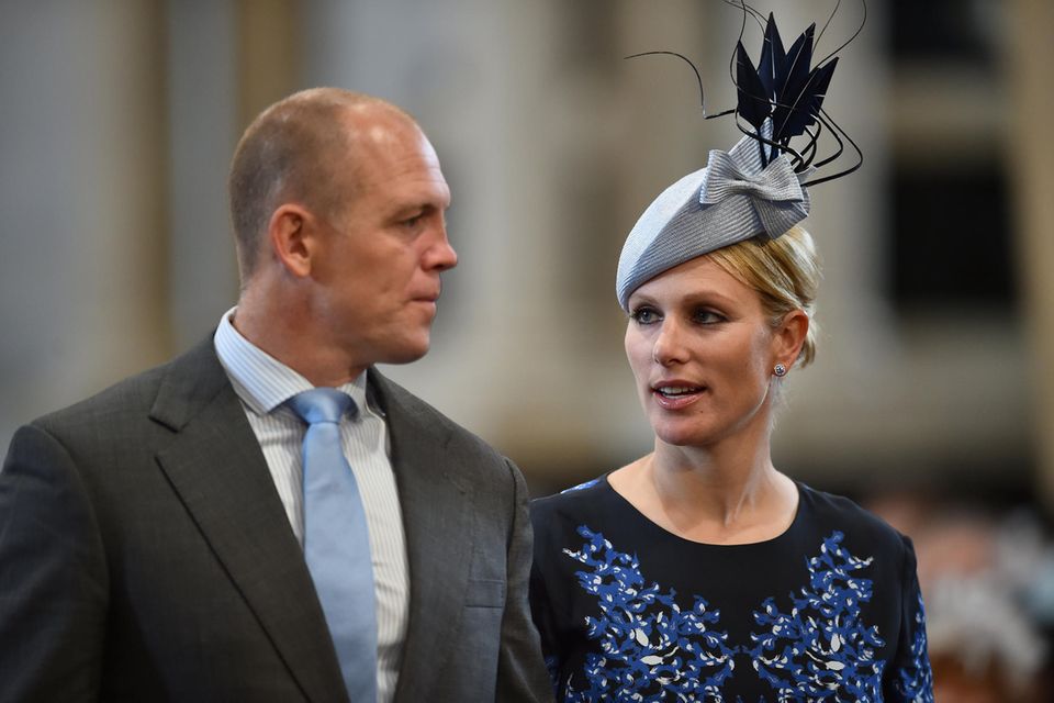 FILE PHOTO: Britain's Zara Phillips and her husband English former rugby player Mike Tindall arrive for a service of thanksgiving for Queen Elizabeth's 90th birthday at St Paul's cathedral in London, Britain, June 10, 2016. REUTERS/Ben Stansall/Pool/