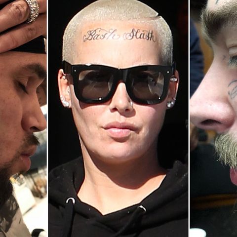 Tattoo-Liebe extrem: Stars mit Gesichtstattoo: Amber Rose ist unter den Top 5