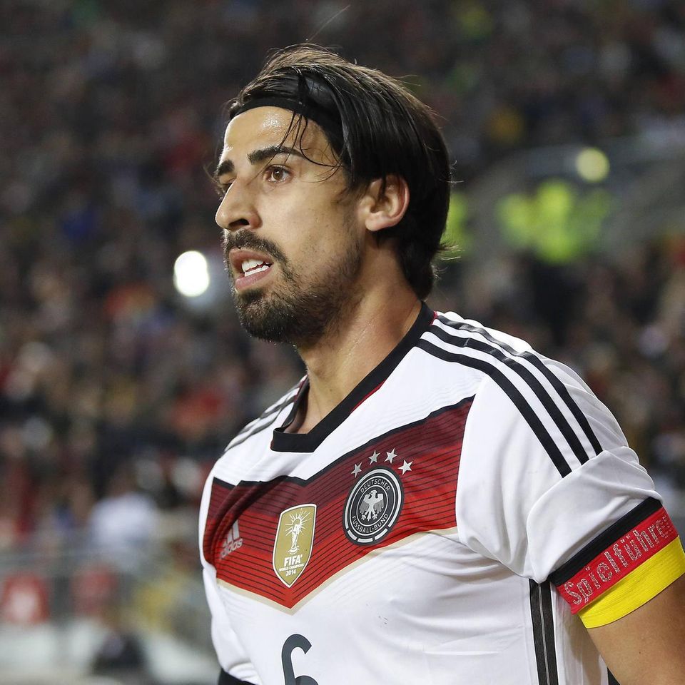 Teamleader Germanys Sami Khedira Real Madrid during the friendly match between Germany and Australia, Fritz-Walter-Stadion in K…
