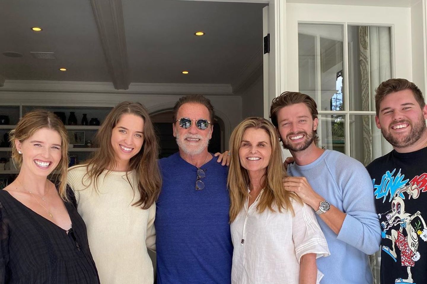 Arnold Schwarzenegger und Maria Shriver mit ihren vier Kindern Katherine, Christina, Christopher und Patrick