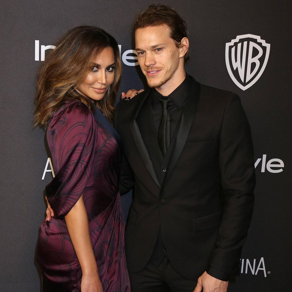 Naya Rivera L and Ryan Dorsey attend the 17th annual InStyle and Warner Bros. Golden Globe after-party at the Beverly Hilton Ho…