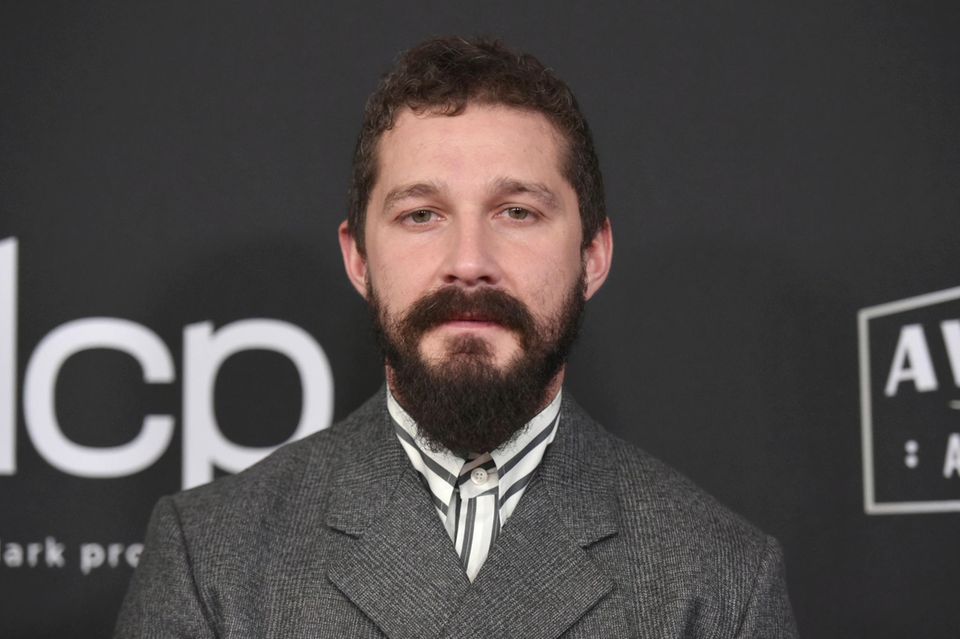 FILE - In this Nov. 3, 2019, file photo, Shia LaBeouf arrives at the 23rd annual Hollywood Film Awards at the Beverly Hilton Hotel in Beverly Hills, Calif. LaBeouf has been charged on Sept. 24, 2020, with misdemeanor battery and petty theft. Prosecut