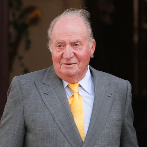 ARCHIV - 10.03.2018, Chile, Santiago: Juan Carlos, ehemaliger König von Spanien, kommt in die Diplomatische Akademie Chiles. Sp…