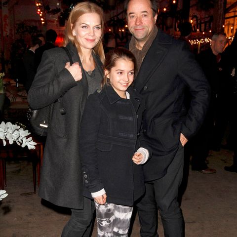 Anna Loos und Jan Josef Liefers mit Tochter Lilly bei der Aftershowparty zum Kinofilm 'Honig im Kopf' im Dezember 2014