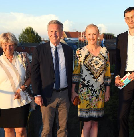 Christian Wulff mit Frau Bettina Wulff bei der Eröffnung des Deutschen Chorzentrums in Berlin.