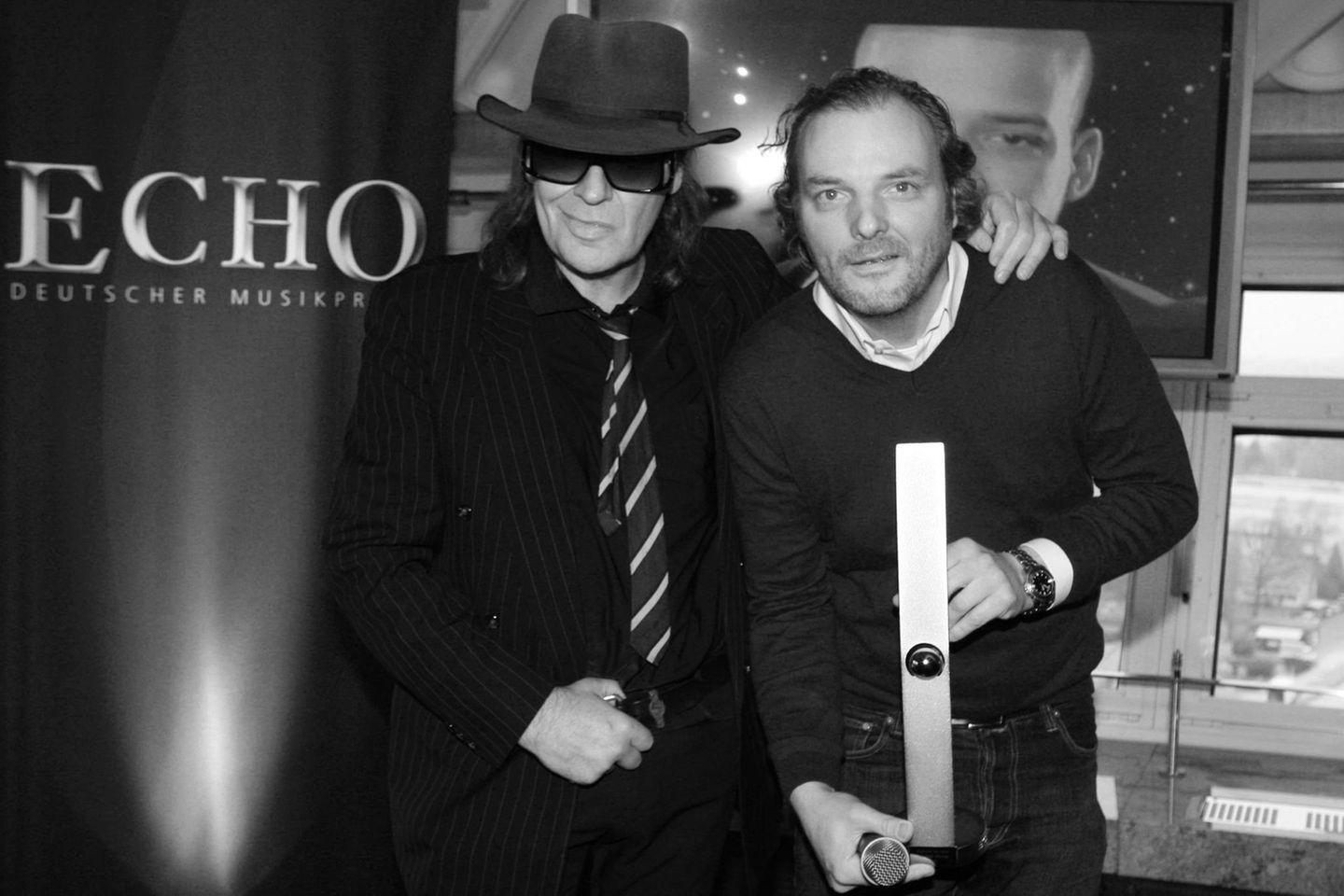 Udo Lindenberg mit Musikproduzent Andreas Herbig