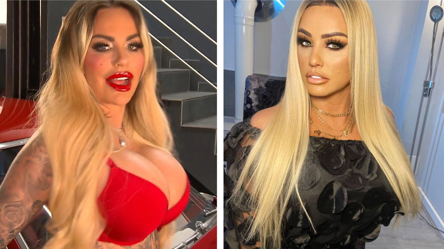Gina Lisa Lohfink hat neue XXL Brüste und nebenan liegt Katie Price