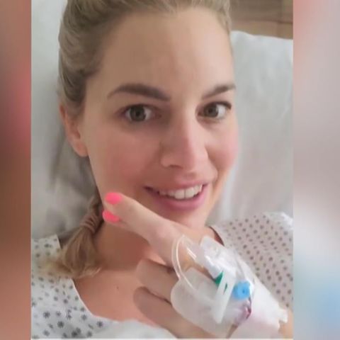 Model hatte überraschenden Eingriff: Nach OP an der Gebärmutter: Angelina Kirsch meldet sich aus dem Krankenhaus