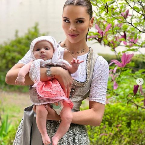 Liliana Mätthaus hat eine tolle Zeit mit Baby Virginia