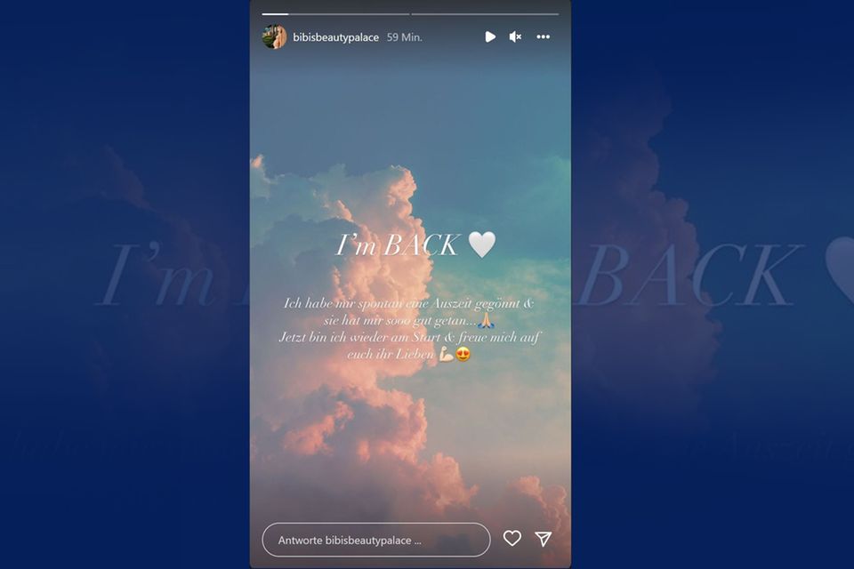Bibi Claßen meldet sich bei Instagram zurück