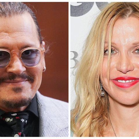 Johnny Depp und Courtney Love