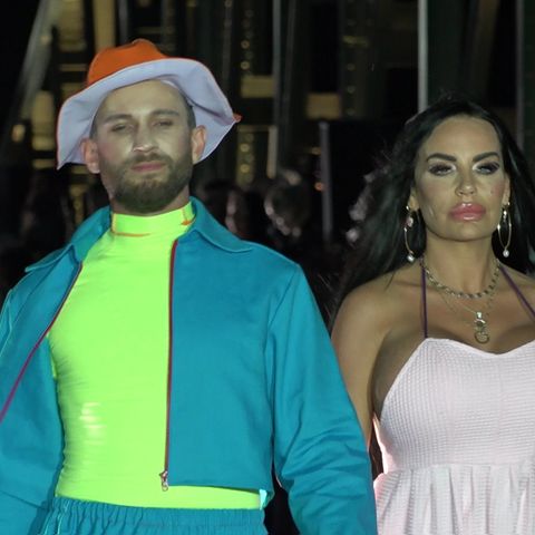 Gina-Lisa auf der Fashion Week in Frankfurt.