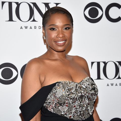 Jennifer Hudson, co-producer of "A Strange Loop," winner of the award for best new musical, poses in the press room at the 75th…