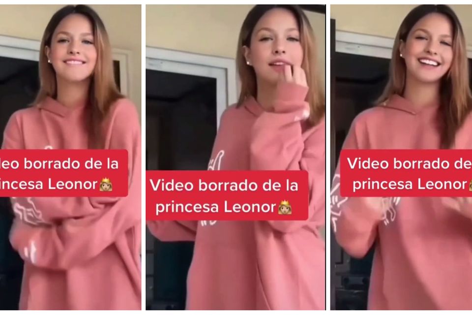 Sieht aus wie Prinzessin Leonor, ist sie aber nicht. Ein TikTok-Video mit einer scheinbar tanzenden Thronfolgerin ging in Spani…