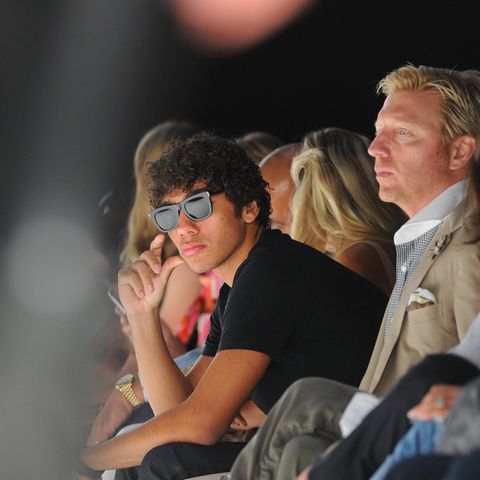 Boris Becker und Noah besuchen die Fashion Week