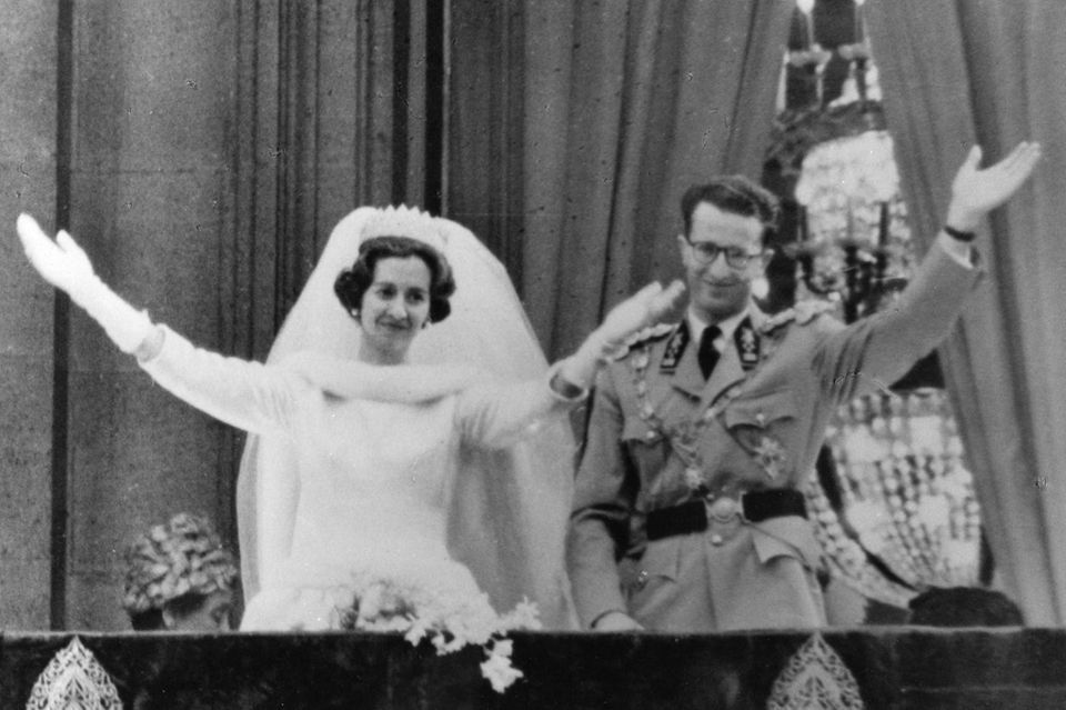 Fabiola und Baudouin von Belgien im Jahr 1960