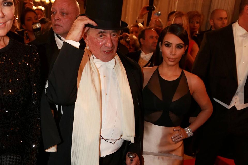 Richard Lugner und  Kim Kardashian beim Wiener Opernball 2014.