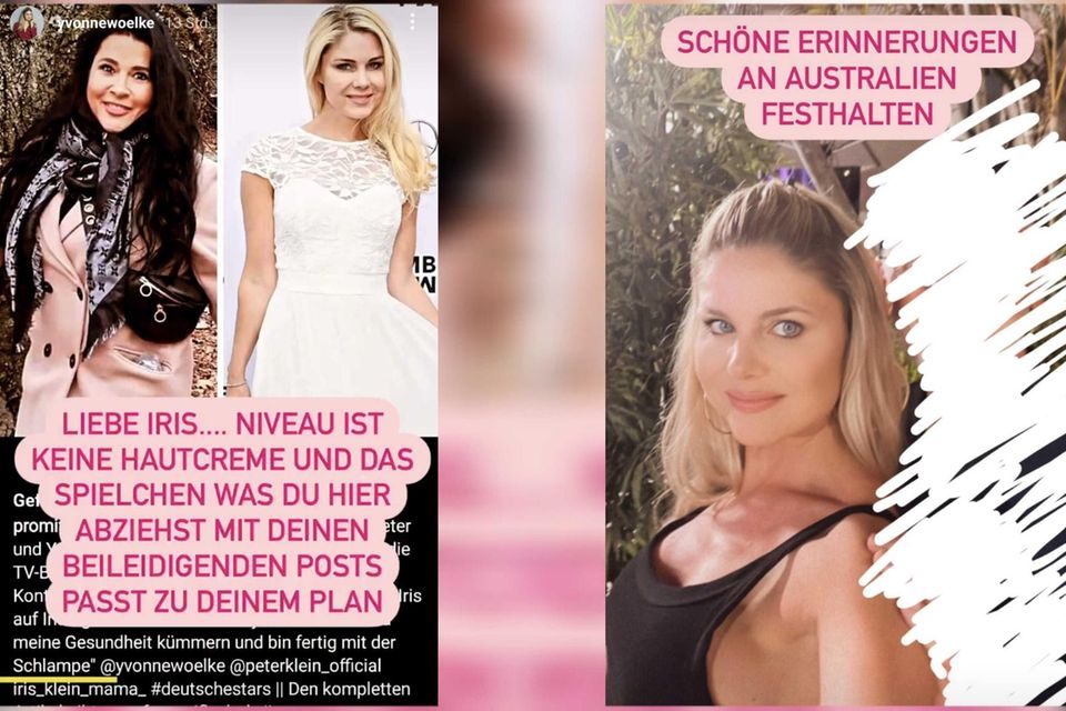 Yvonne Woelke legt bei Instagram gegen Iris Klein nach
