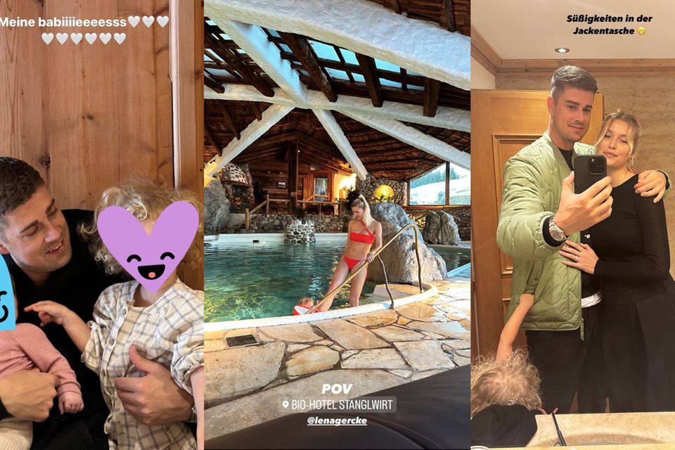 Lena Gercke und Dustin Schönen samt Kids im Urlaub