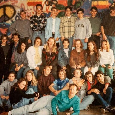 Cora Schumacher damals in der Schule