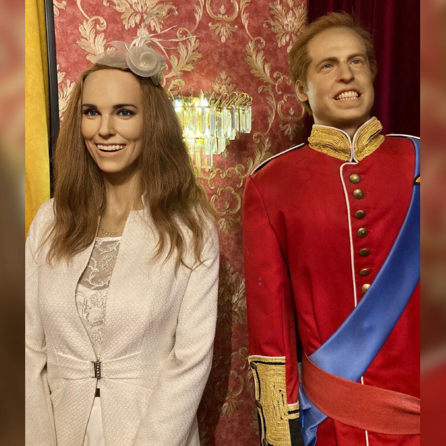 Britische Royals: DIESE Wachsfiguren sollen Herzogin Kate und Prinz William  sein?