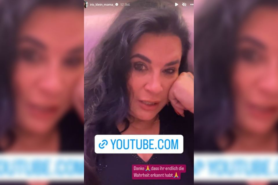 Iris Klein völlig aufgelöst