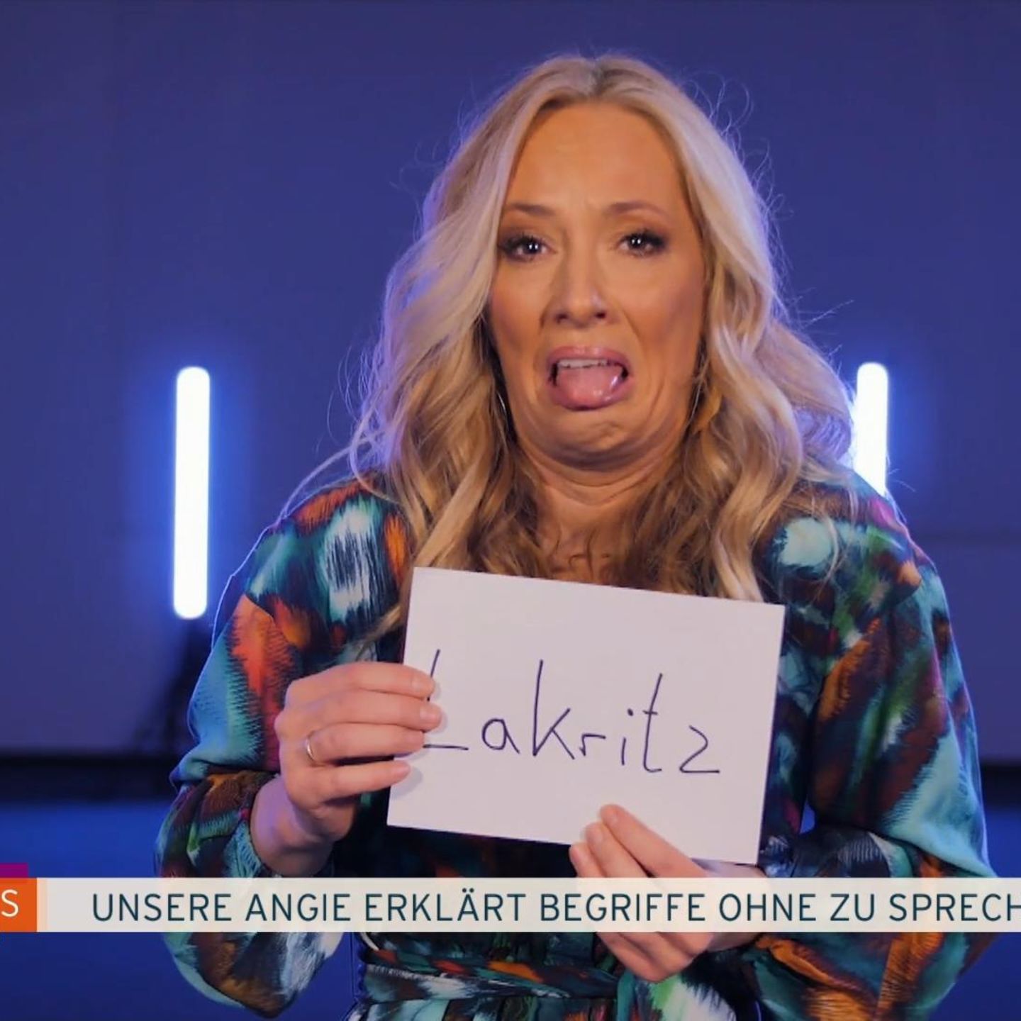 L wie lautlos: Angela Finger-Erben wird zur Pantomime