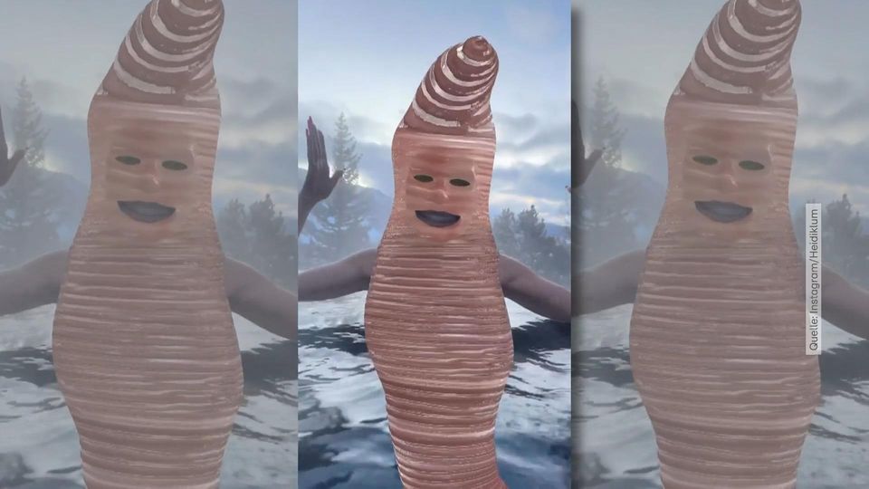 Heidi Klum lässt den Wurm baden