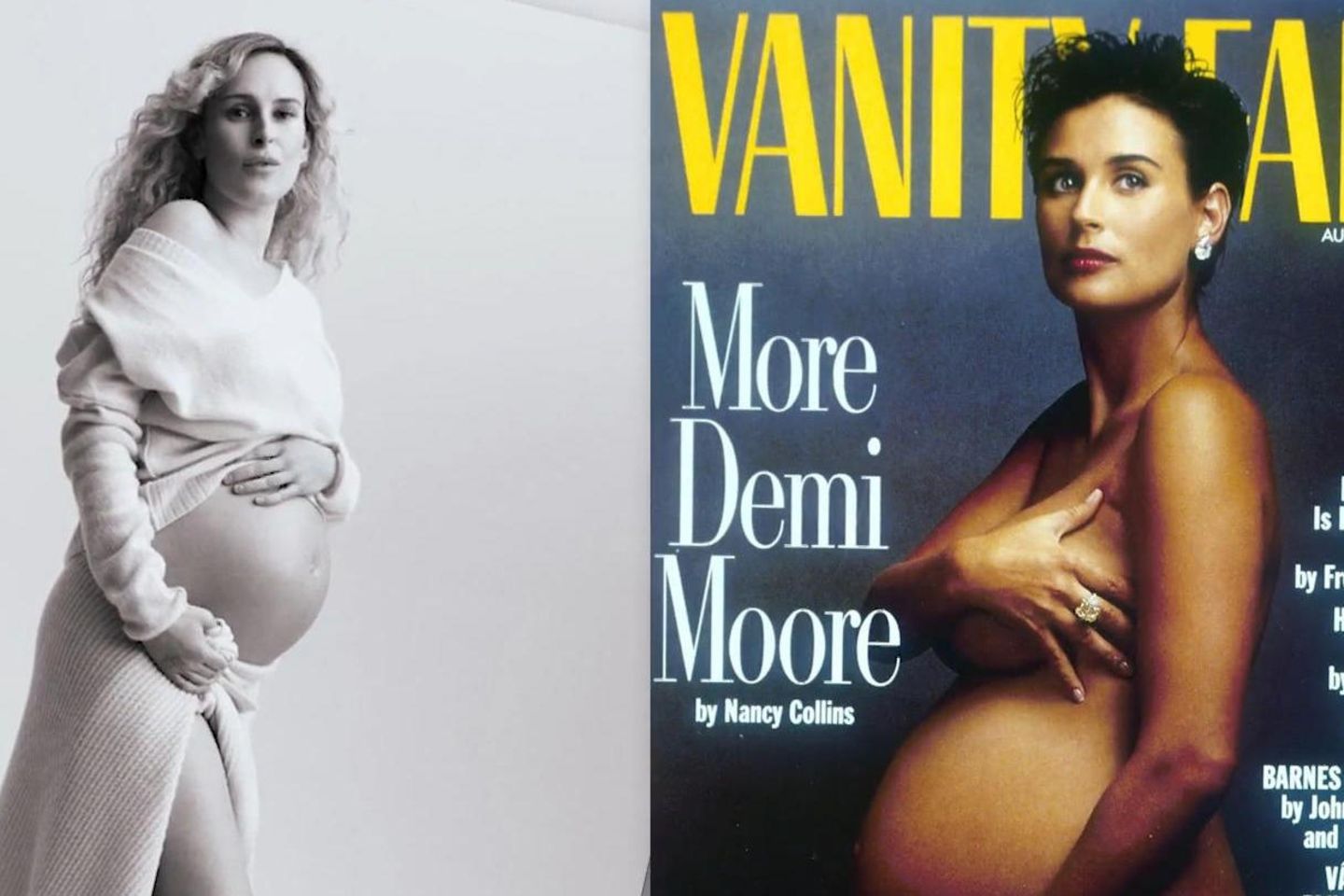 Ganz wie Mama Demi Moore! Rumer Willis posiert mit nacktem Babybauch