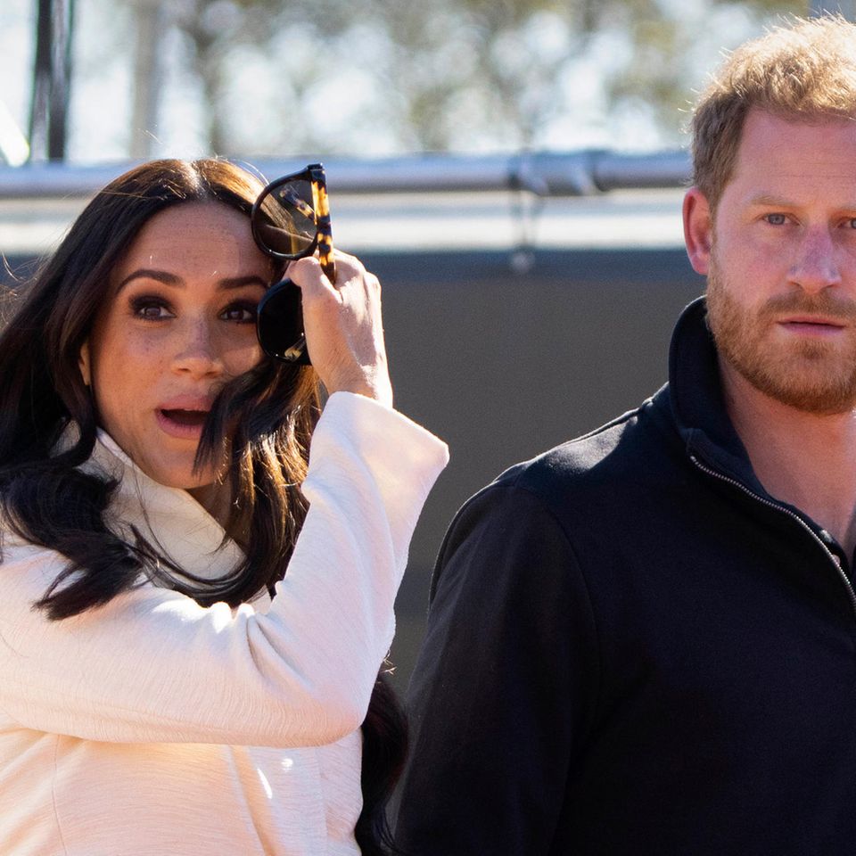 FILE - Prince Harry and Meghan Markle, Duke and Duchess of Sussex visit the track and field event at the Invictus Games in The …