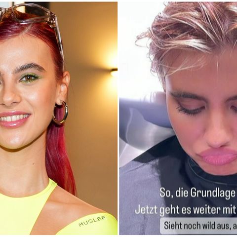 Nach zwei Jahren verabschiedet sich die Zarrella-Ex von ihrer roten Haaren: GNTM-Umstyling andersherum: Romina Palm wagt krasse Typveränderung