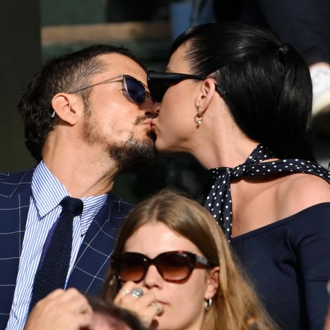 Orlando Bloom und Katy Perry knutschen in Wimbledon.