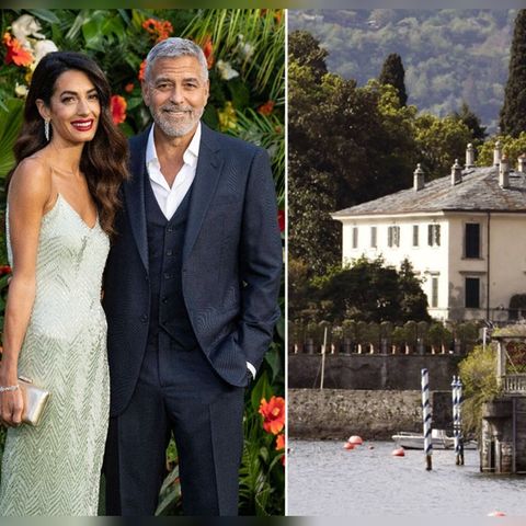 Amal und George Clooney verbringen viel Zeit in ihrer Villa Oleandra am Comer See