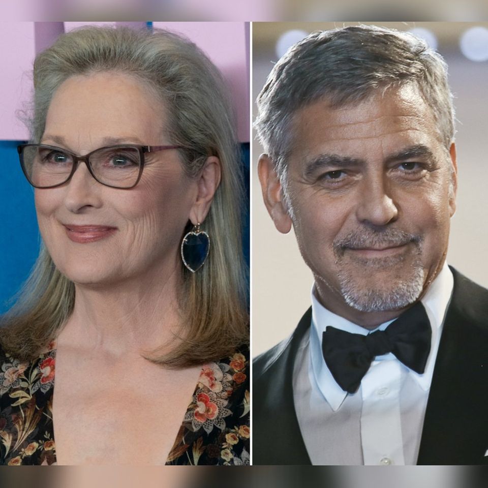 Meryl Streep und George Clooney zeigen ihre Unterstützung für die Schauspieler-Gewerkschaft.