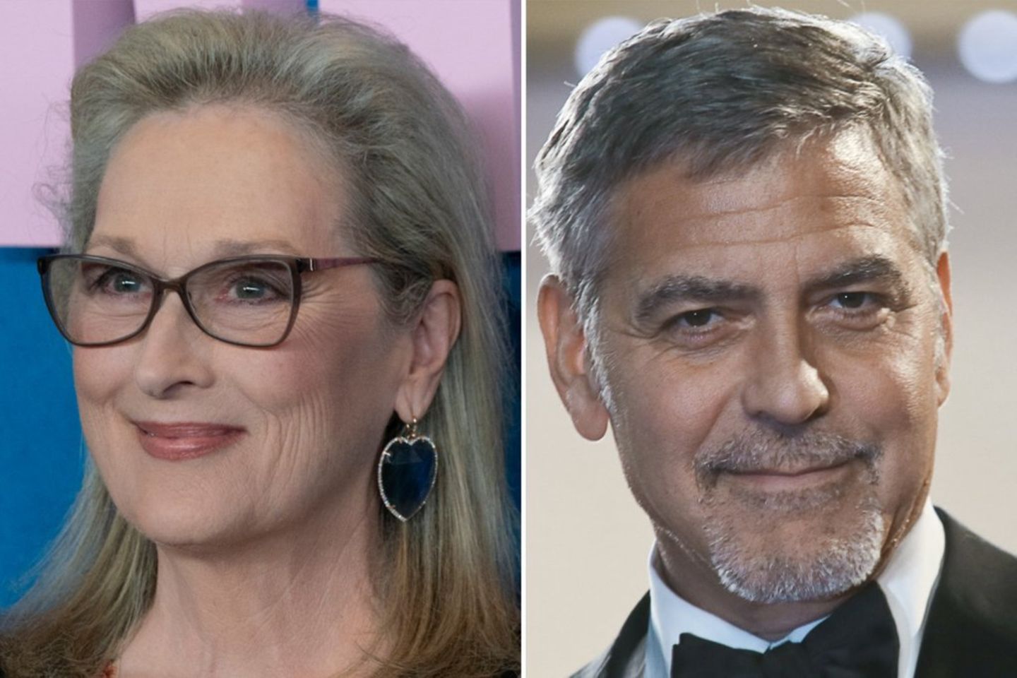 Meryl Streep und George Clooney zeigen ihre Unterstützung für die Schauspieler-Gewerkschaft.